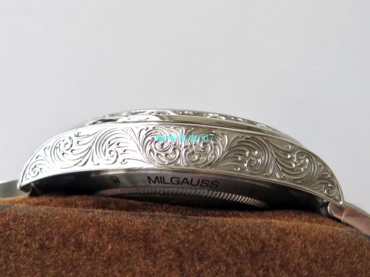 DJ创新之作，以 Rolex Milgauss为雏形配合业内最顶尖的篆刻手艺，ROLEX Milgauss雕花纹身 wrist watch  / R501