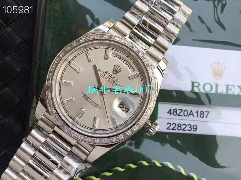【EW Factory 1:1复刻高仿手表】 Rolex  Day-Date 型系列228396TBR蓝盘 wrist watch  / R153