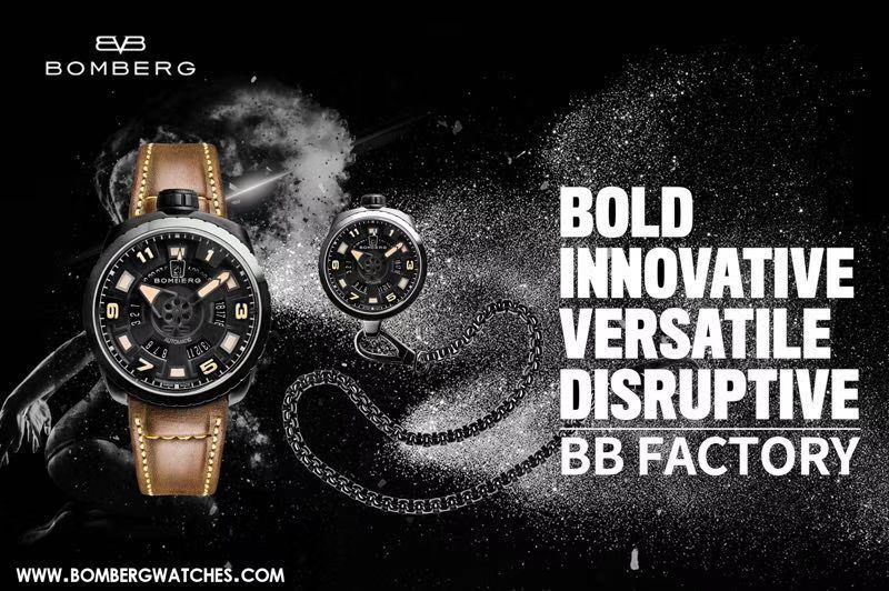 BB FACTORY 巧思之作【一表两用 奇思妙构】BBF出品BOMBERG BOLD系列 wrist watch 劲酷登场， / BB002