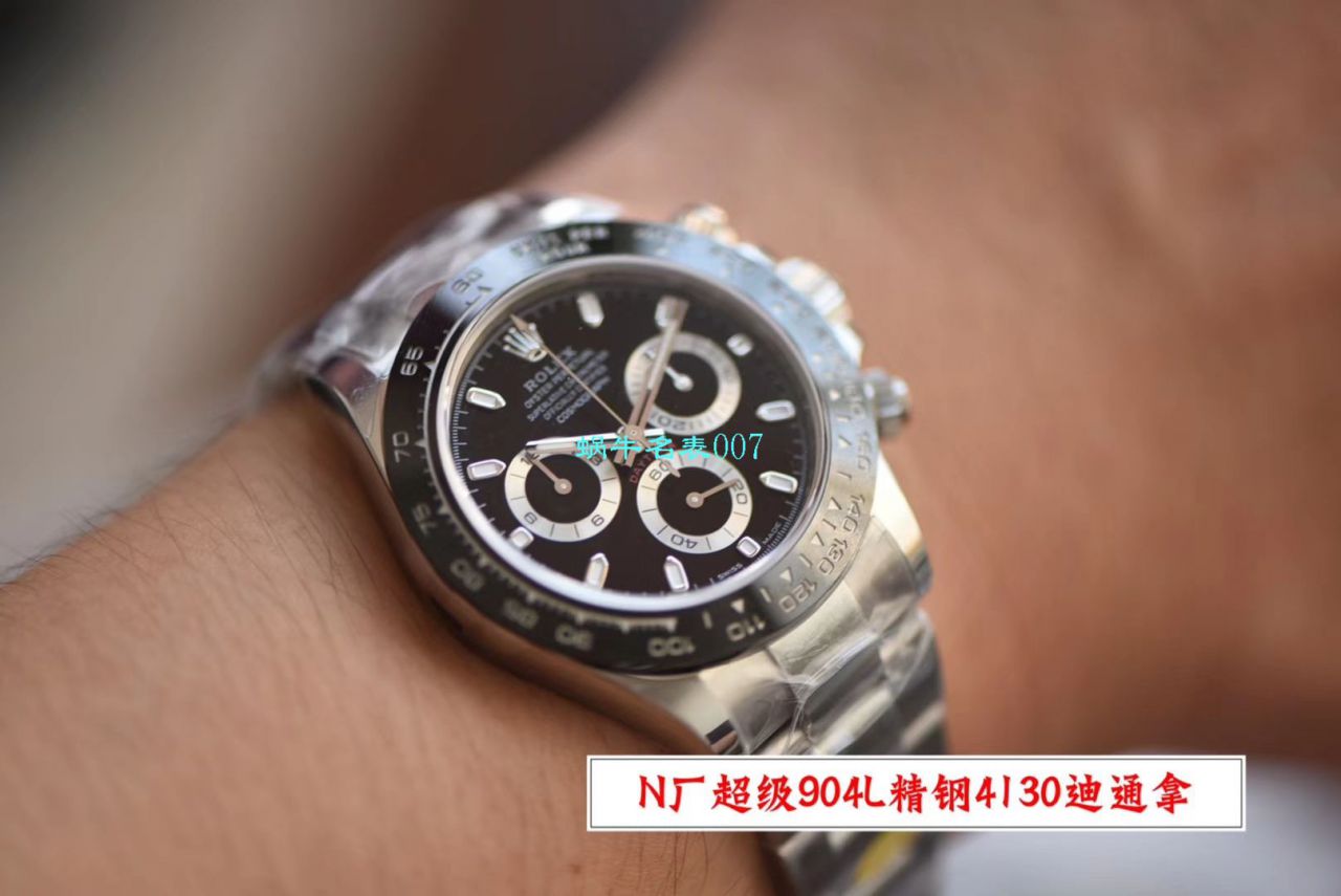 【N Factory 最新V3升级版ROLEX复刻高仿手表】 Rolex  Cosmograph Daytona  Ditongna 系列116500LN-78590 wrist watch  / R507