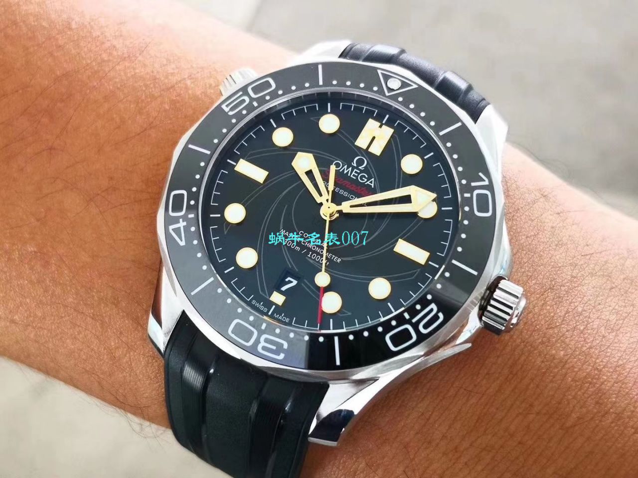 【VS Factory 007复刻手表】OmegaOMEGA Seamaster 300米 top 复刻高仿潜水表詹姆斯·邦德限量版210.22.42.20.01.004 / M619