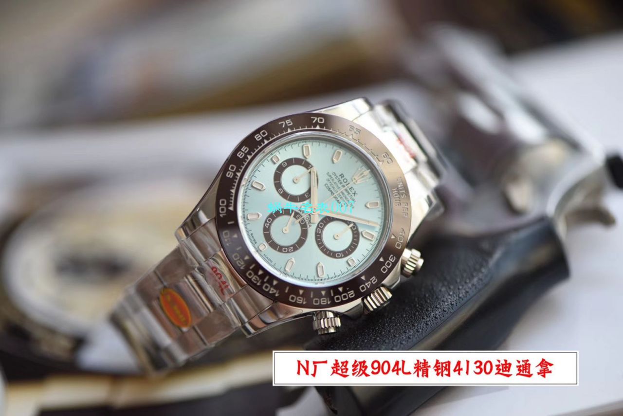 【N Factory  top 复刻手表V3版本冰蓝圈】 Rolex  Cosmograph Daytona  Ditongna 高仿m116506-0001 wrist watch  / R509