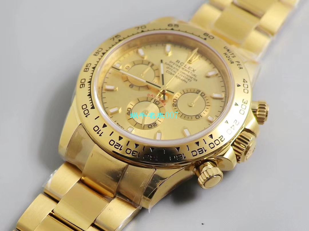 【N Factory 复刻表独家真正4130 Movement 】 Rolex  Cosmograph Daytona  Ditongna  top 复刻高仿116508金盘 wrist watch  / R389