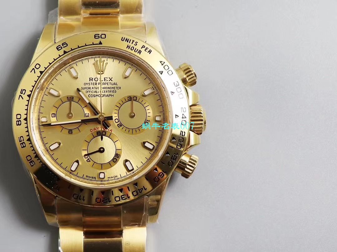【N Factory 复刻表独家真正4130 Movement 】 Rolex  Cosmograph Daytona  Ditongna  top 复刻高仿116508金盘 wrist watch  / R389