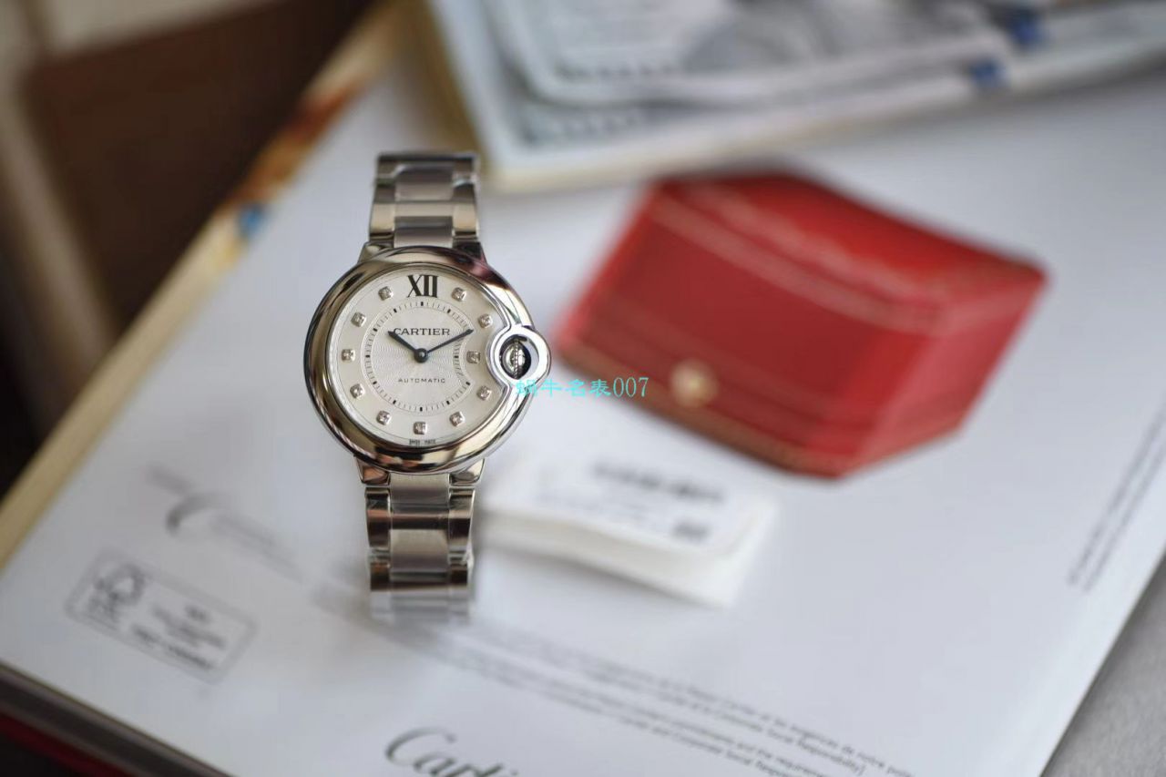 【V6 Factory 最新升级版 top 复刻高仿女表】 Cartier  蓝气球系列WE902074 wrist watch 33毫米 / K236