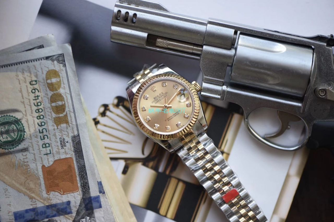 【台湾 Factory 复刻高仿ROLEX女表】 Rolex 女装  Datejust 31毫米系列178273香槟盘 wrist watch  / R510
