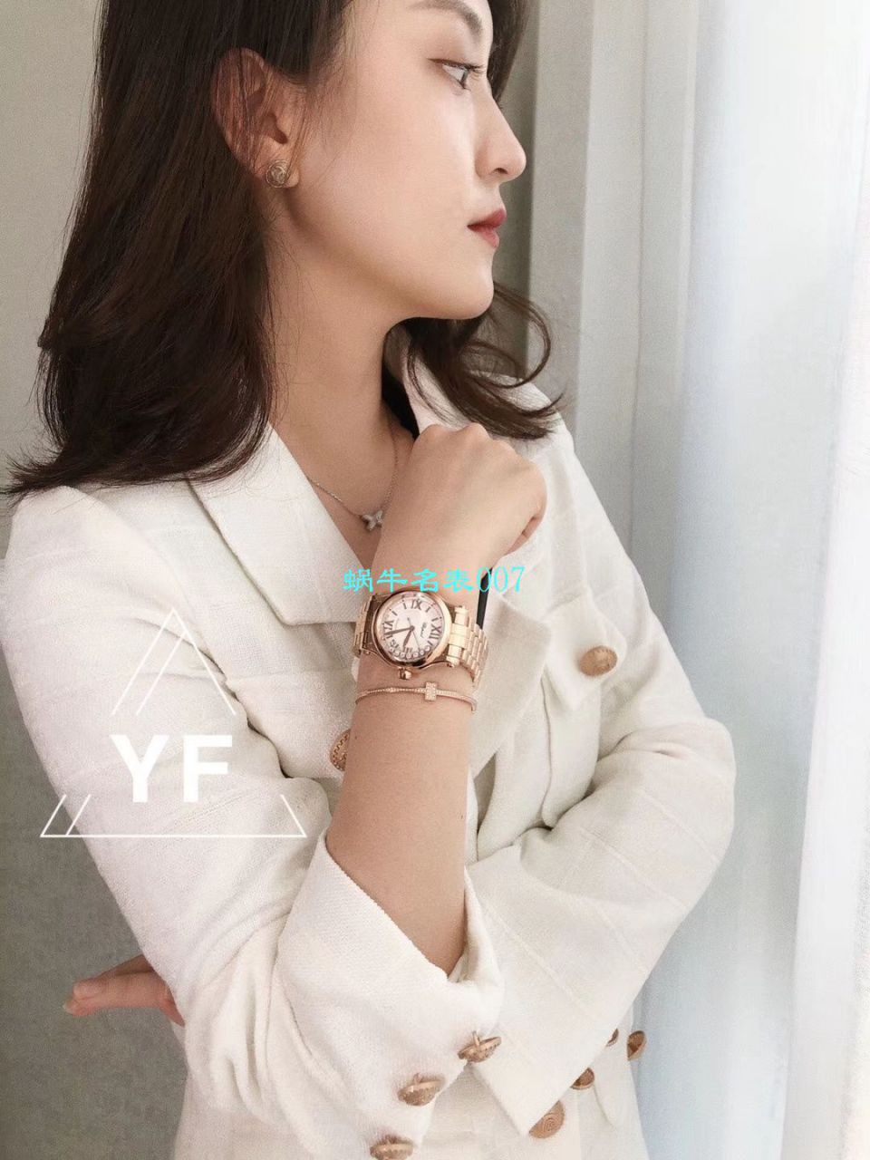 【YF Factory  top 复刻高仿女表】 Chopard HAPPY DIAMONDS系列277472-5002,278559-6002,278582-3002 wrist watch  / XB051
