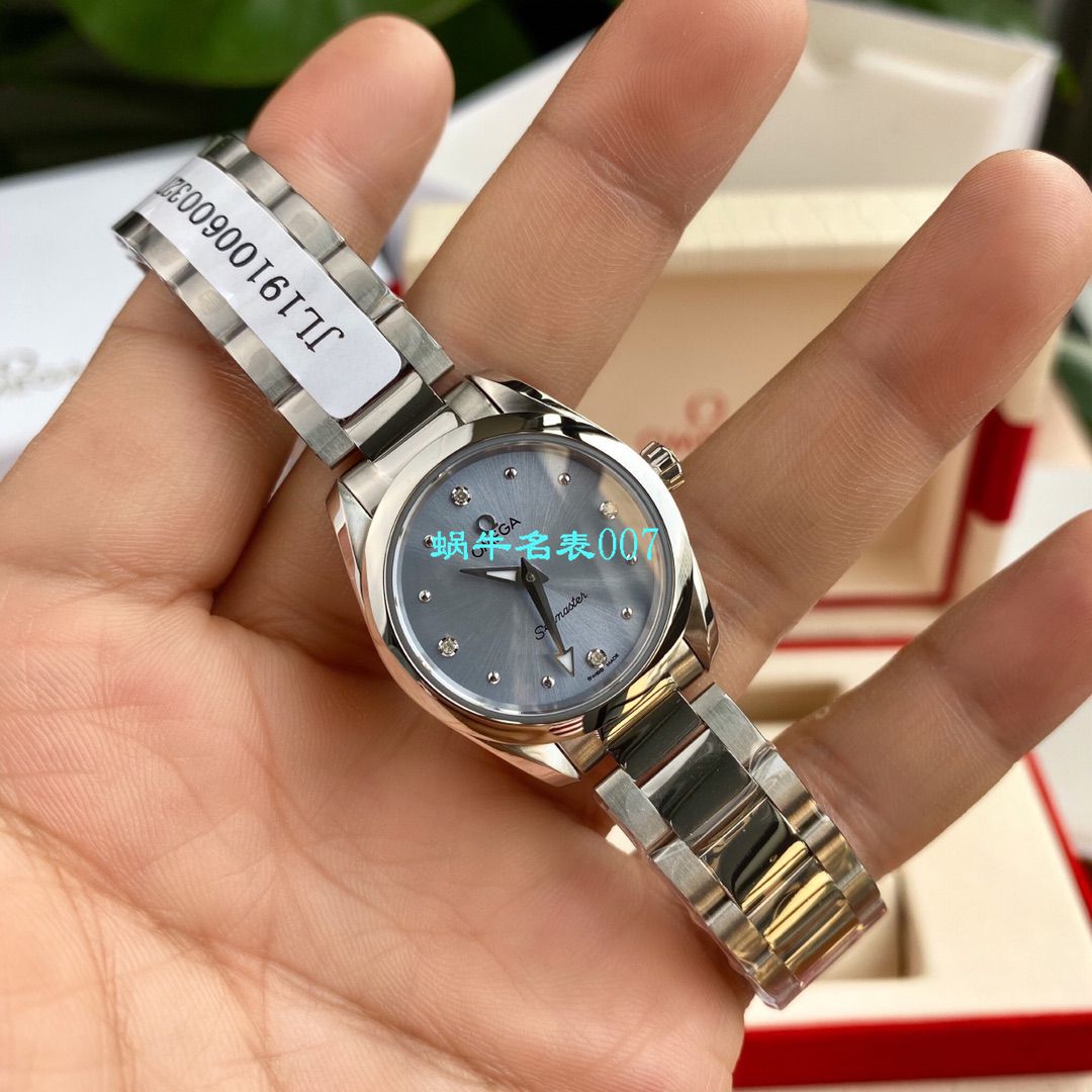 【渠道原单专柜爆款，独家首发！Aqua Terra女士 wrist watch 环镶璀璨美钻⁠】OMEGA Seamaster 系列220.10.28.60.54.001 wrist watch  / M627
