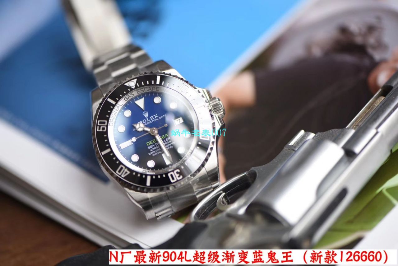 【 Video analysis 超级神器】N Factory 复刻最新904L复刻高仿超级渐变蓝鬼王～ Rolex m126660-0002手表 / R500