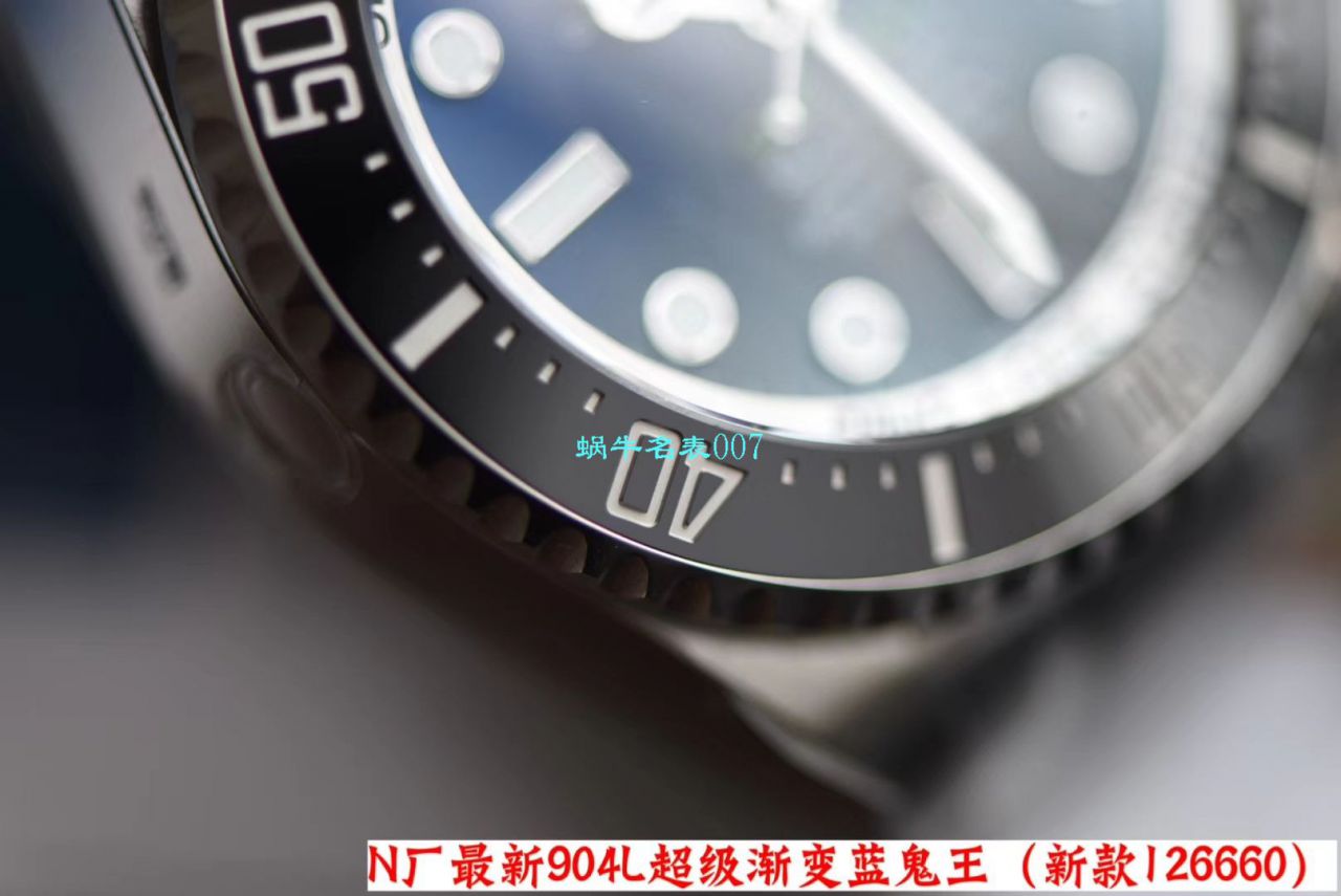 【 Video analysis 超级神器】N Factory 复刻最新904L复刻高仿超级渐变蓝鬼王～ Rolex m126660-0002手表 / R500