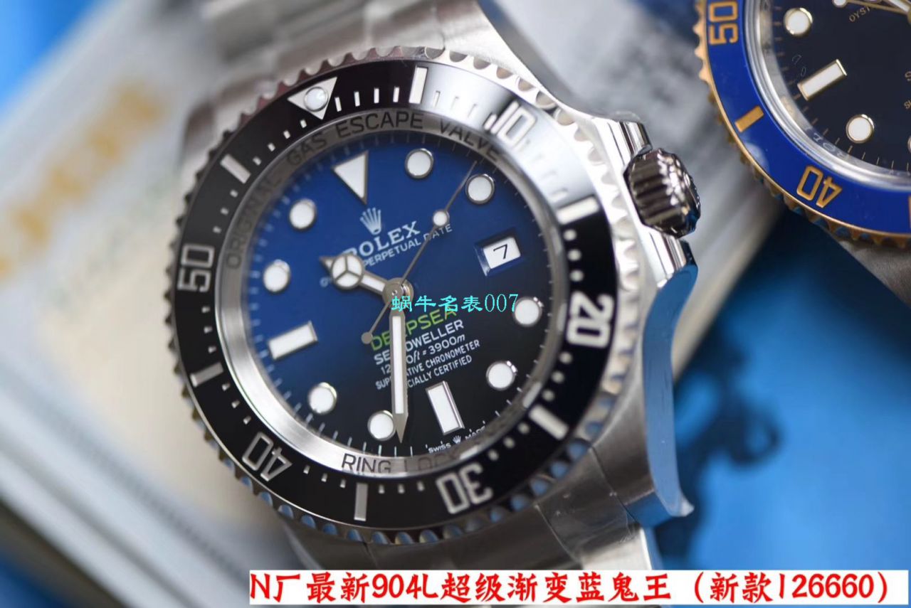 【 Video analysis 超级神器】N Factory 复刻最新904L复刻高仿超级渐变蓝鬼王～ Rolex m126660-0002手表 / R500