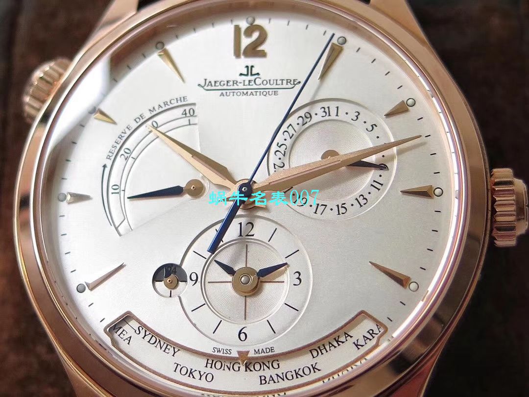 【 Video analysis ZF Factory  Jaeger-LeCoultre 复刻高仿表】 Jaeger-LeCoultre 大师系列地理学家1422521 wrist watch  / JJ156