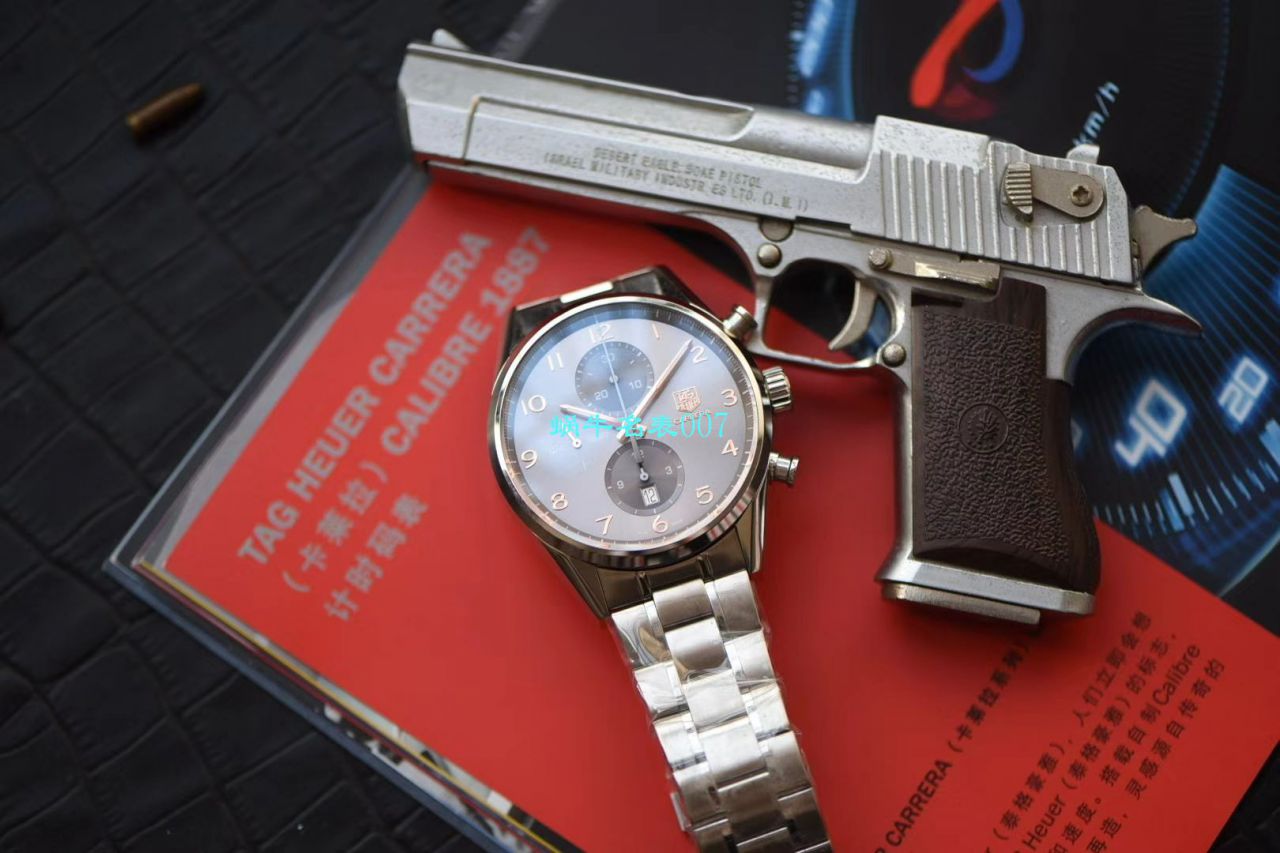 【V6 Factory 复刻手表】 TAG Heuer 卡莱拉CALIBRE 1887自动计时 43毫米系列CAR2013.BA0799 wrist watch  / TG082