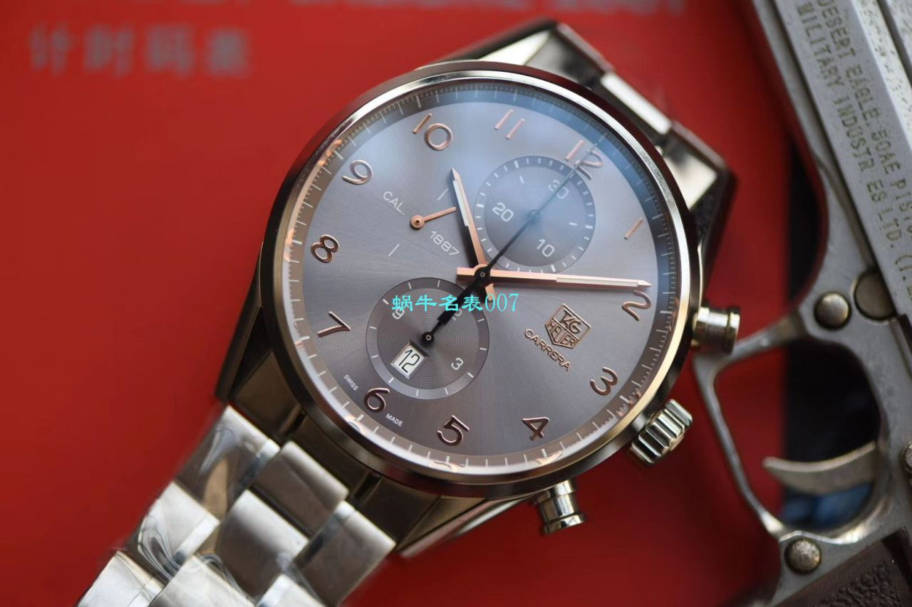【V6 Factory 复刻手表】 TAG Heuer 卡莱拉CALIBRE 1887自动计时 43毫米系列CAR2013.BA0799 wrist watch  / TG082
