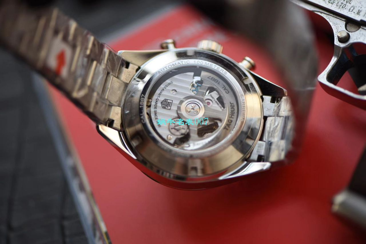 【V6 Factory 复刻手表】 TAG Heuer 卡莱拉CALIBRE 1887自动计时 43毫米系列CAR2013.BA0799 wrist watch  / TG082