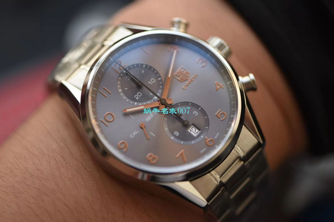 【V6 Factory 复刻手表】 TAG Heuer 卡莱拉CALIBRE 1887自动计时 43毫米系列CAR2013.BA0799 wrist watch  / TG082