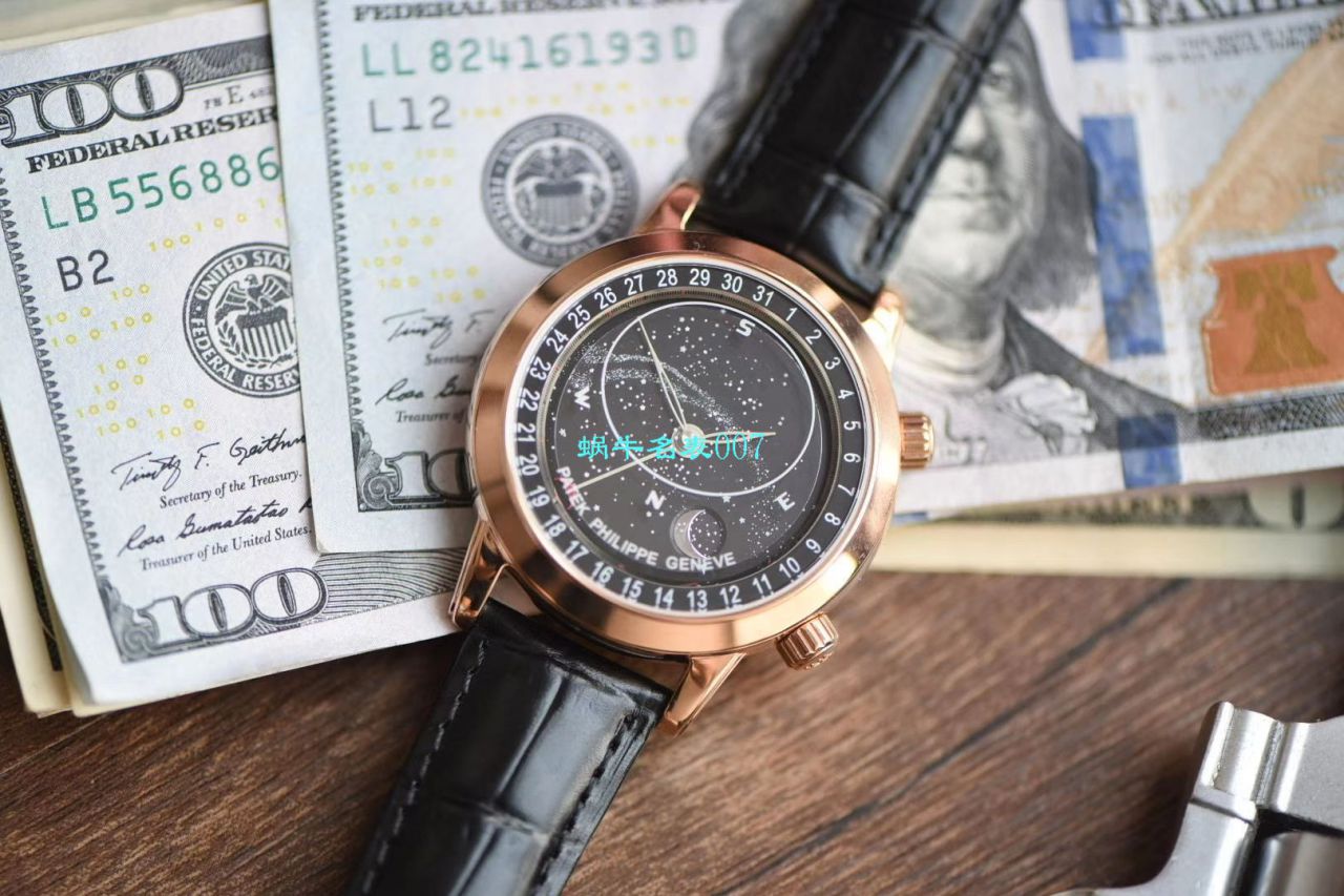 【台湾 Factory  PATEK PHILIPPE 星空多少钱】 PATEK PHILIPPE 超级复杂功能计时复刻高仿6102R-001 wrist watch  / BD239
