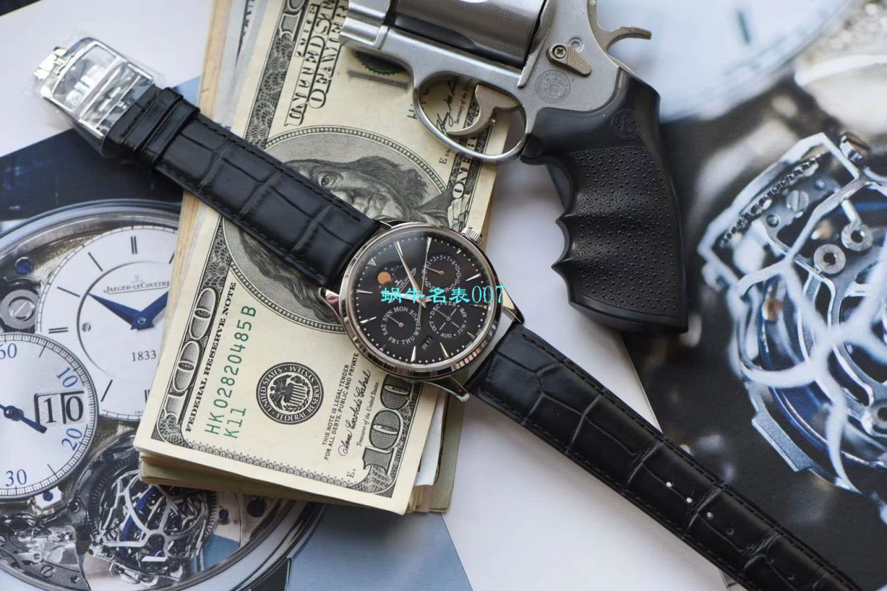 V9 Factory  Jaeger-LeCoultre 大师万年历复刻高仿手表自动机械表型号：白面130842J，黑面1308470，金面1302520，灰面130354J / JJ166