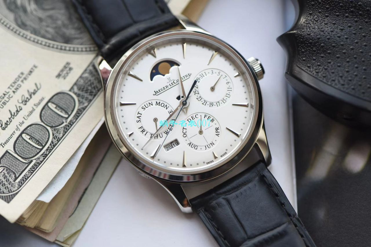 V9 Factory  Jaeger-LeCoultre 大师万年历复刻高仿手表自动机械表型号：白面130842J，黑面1308470，金面1302520，灰面130354J / JJ166