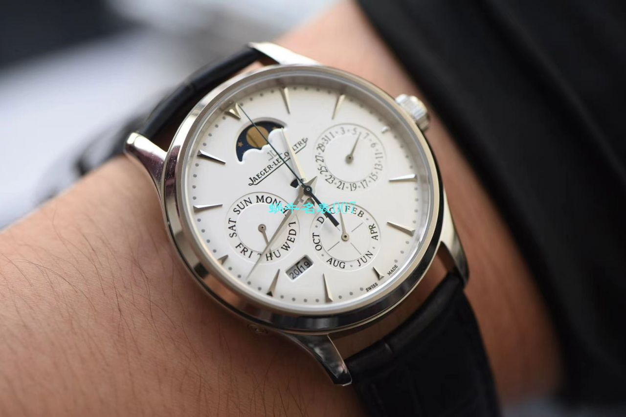 V9 Factory  Jaeger-LeCoultre 大师万年历复刻高仿手表自动机械表型号：白面130842J，黑面1308470，金面1302520，灰面130354J / JJ166