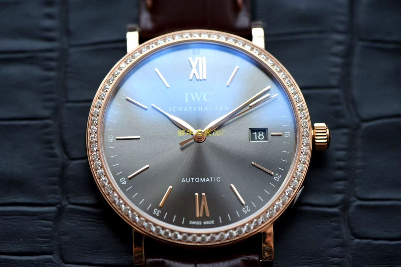 【 Video analysis V7 Factory 官网莫桑石钻版本】一比一复刻高仿 IWC 柏涛菲诺系列 IW356516 自动机械男表 / WG510