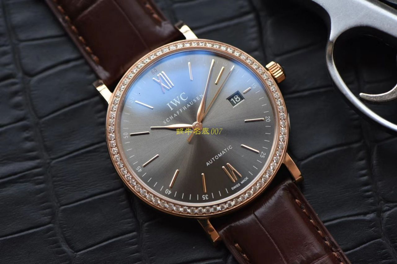 【 Video analysis V7 Factory 官网莫桑石钻版本】一比一复刻高仿 IWC 柏涛菲诺系列 IW356516 自动机械男表 / WG510