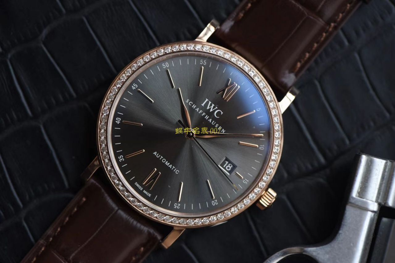 【 Video analysis V7 Factory 官网莫桑石钻版本】一比一复刻高仿 IWC 柏涛菲诺系列 IW356516 自动机械男表 / WG510