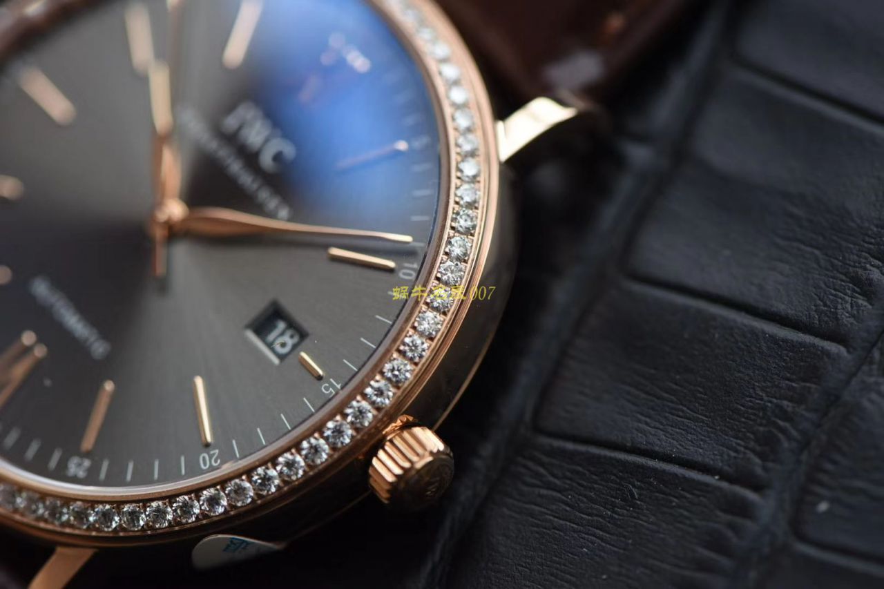 【 Video analysis V7 Factory 官网莫桑石钻版本】一比一复刻高仿 IWC 柏涛菲诺系列 IW356516 自动机械男表 / WG510