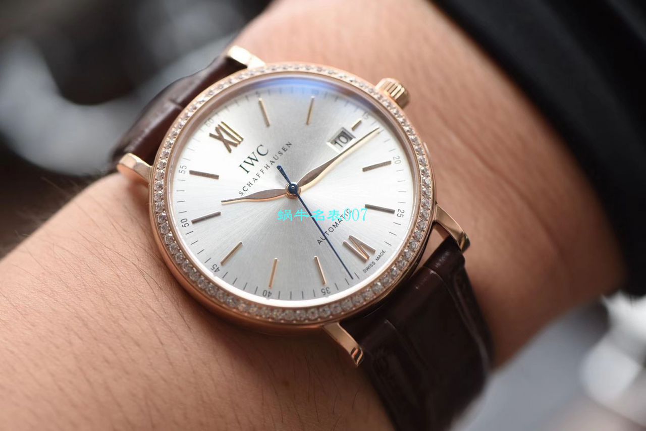 【 Video analysis V7 Factory 官网莫桑石钻版本】一比一复刻高仿 IWC 柏涛菲诺系列 IW356516 自动机械男表 / WG510