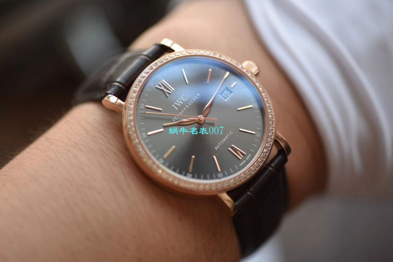 【 Video analysis V7 Factory 官网莫桑石钻版本】一比一复刻高仿 IWC 柏涛菲诺系列 IW356516 自动机械男表 / WG510