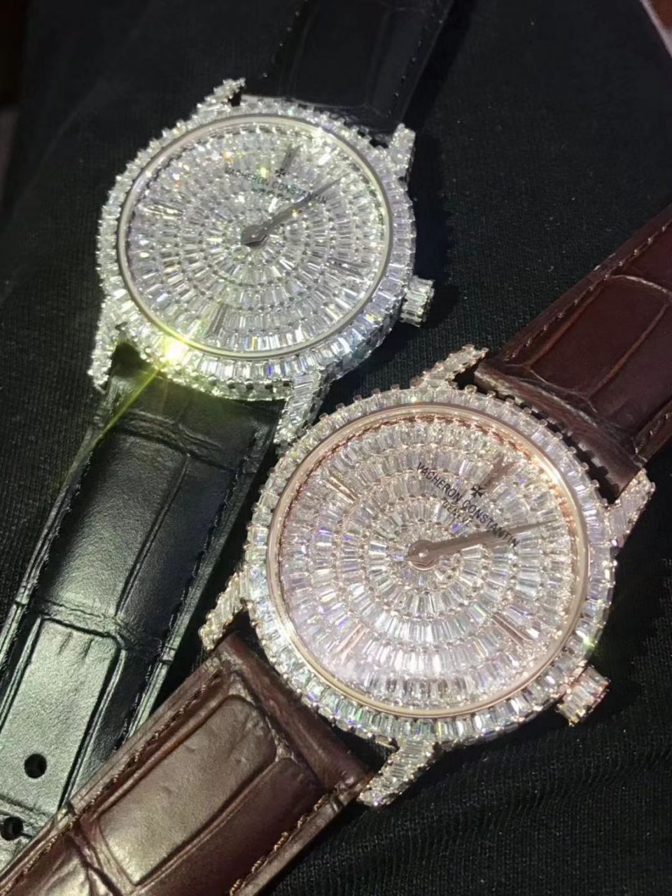 【DM Factory 又一奢华精品镶嵌308颗奢华方钻】Vacheron Constantin  传袭高仿TRADITIONNELLE系列82760/000G-9852男士 wrist watch  / JS210