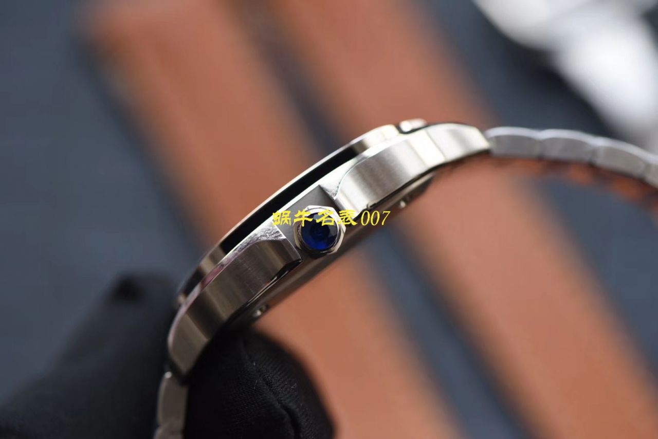 HBBV6 Factory 新款一比一复刻高仿 Cartier   Santos 女装表圈镶WJSA0010,WJSA0007中号女表 / K237