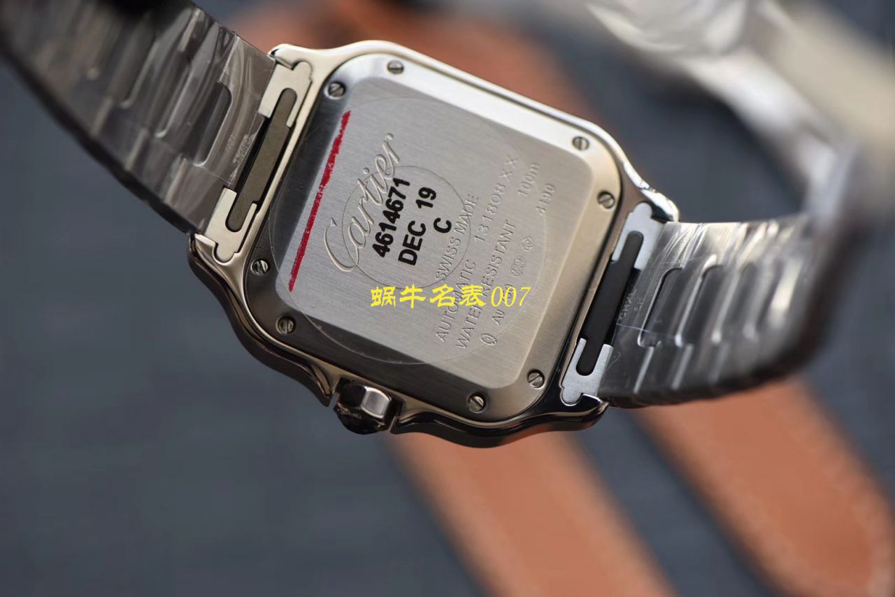 HBBV6 Factory 新款一比一复刻高仿 Cartier   Santos 女装表圈镶WJSA0010,WJSA0007中号女表 / K237