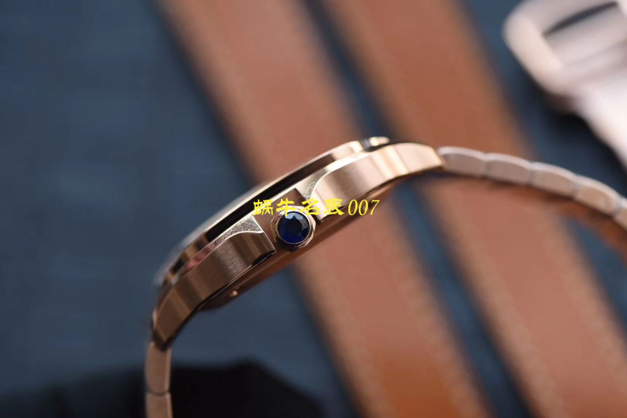 HBBV6 Factory 新款一比一复刻高仿 Cartier   Santos 女装表圈镶WJSA0010,WJSA0007中号女表 / K237
