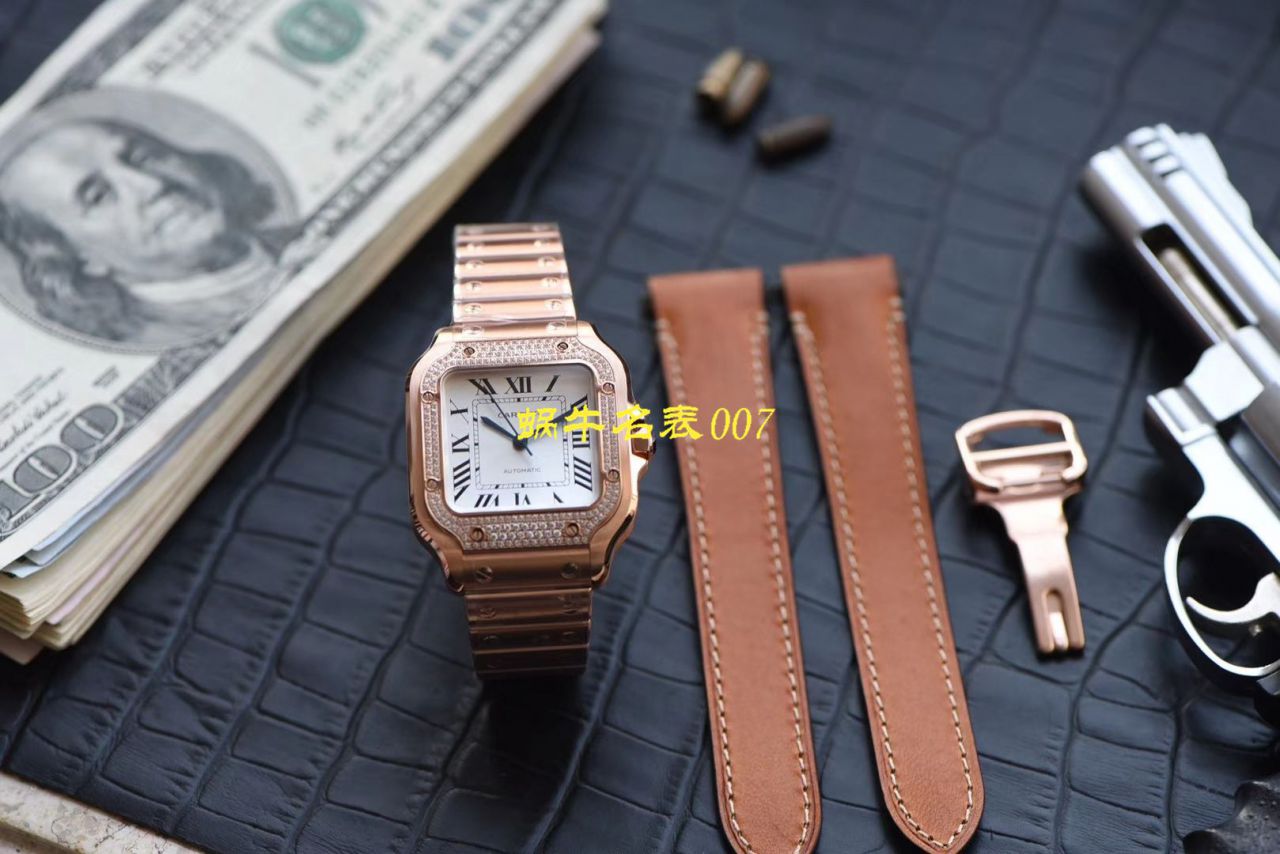 【V6 Factory  Cartier 复刻表高仿女装】 Cartier   Santos  SANTOS系列WJSA0007 wrist watch  / K238
