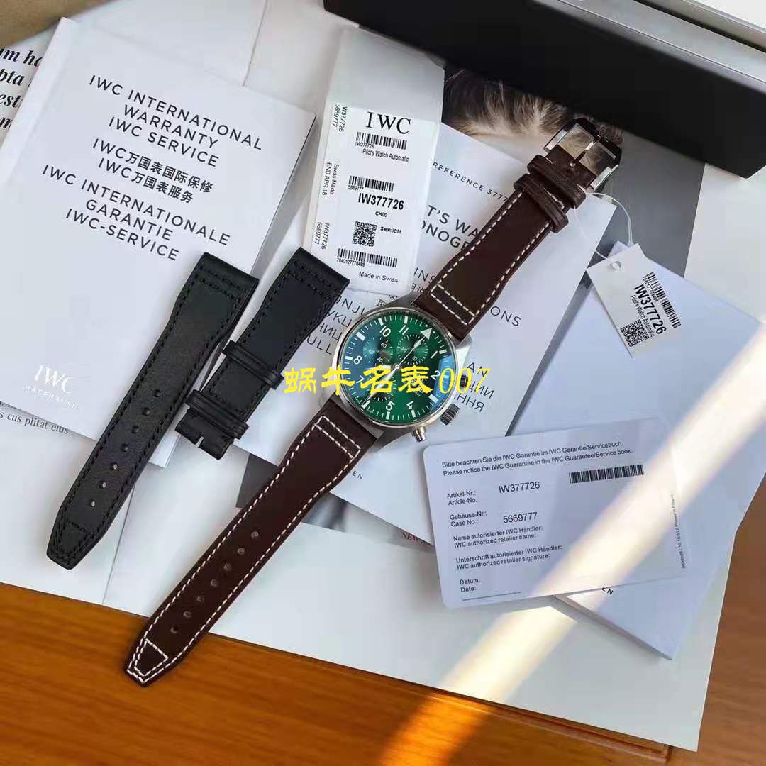 【视频测评新‎款首发‎！硬货！渠‎道出‎口订​单​！原单】IWC IWC 表飞行员系列IW377726 wrist watch  / WG511