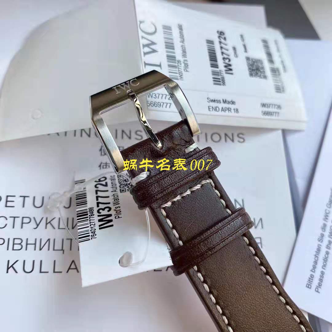 【视频测评新‎款首发‎！硬货！渠‎道出‎口订​单​！原单】IWC IWC 表飞行员系列IW377726 wrist watch  / WG511