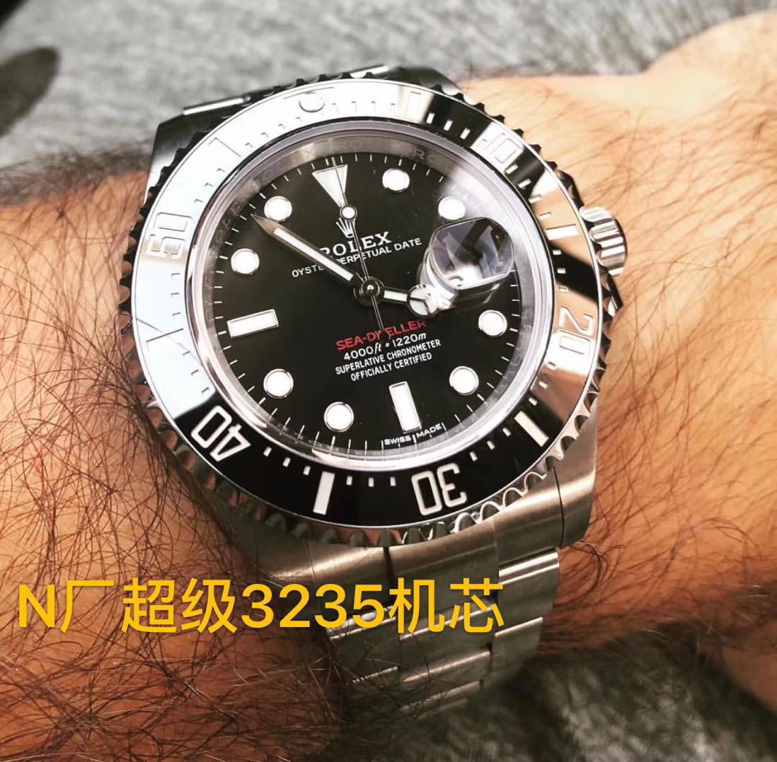 【 Video analysis N Factory 最新升级版43毫米单红鬼王】 Rolex 海使型复刻高仿m126600-0001 wrist watch  / R269