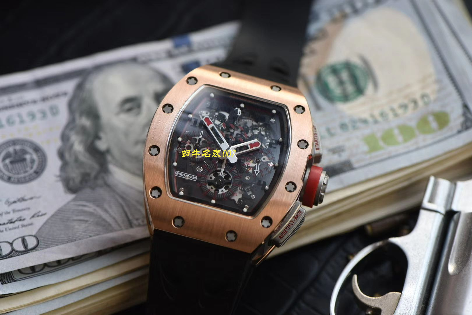 【 Video analysis 台湾KV Factory 官网】新品复刻手表玫瑰金 RICHARD MILLE RM011 wrist watch  / KVRM011jin