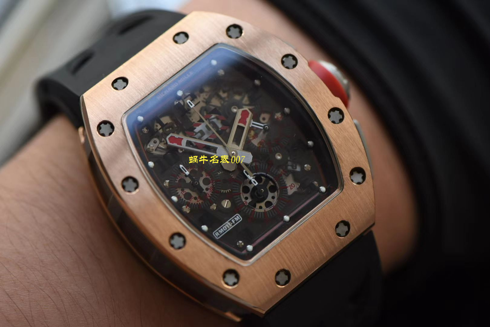 【 Video analysis 台湾KV Factory 官网】新品复刻手表玫瑰金 RICHARD MILLE RM011 wrist watch  / KVRM011jin