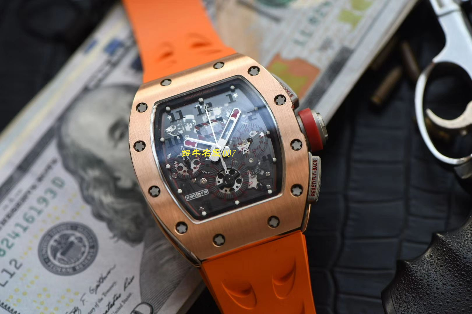 【 Video analysis 台湾KV Factory 官网】新品复刻手表玫瑰金 RICHARD MILLE RM011 wrist watch  / KVRM011jin