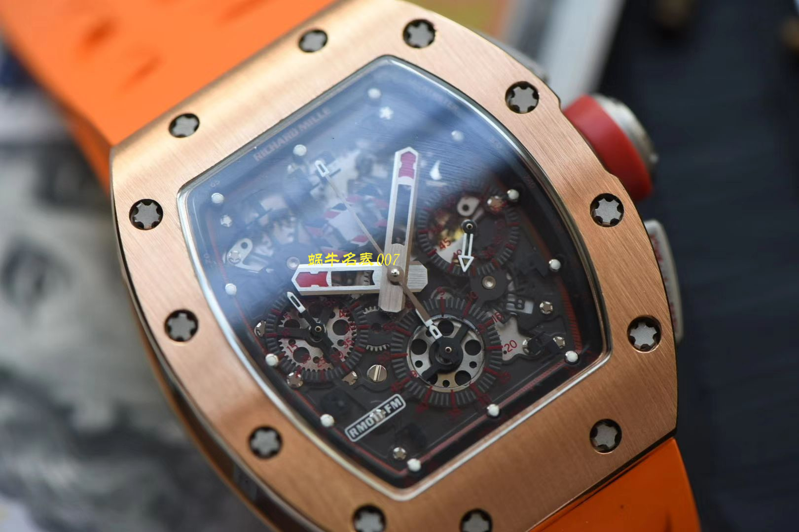 【 Video analysis 台湾KV Factory 官网】新品复刻手表玫瑰金 RICHARD MILLE RM011 wrist watch  / KVRM011jin