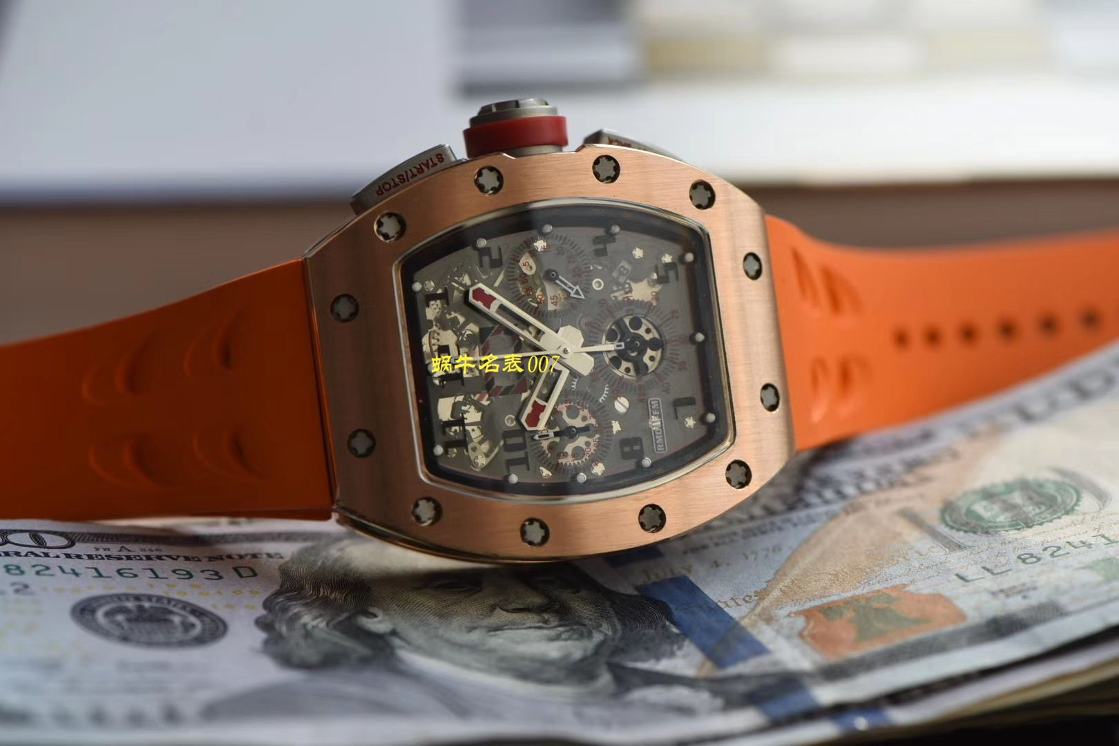 【 Video analysis 台湾KV Factory 官网】新品复刻手表玫瑰金 RICHARD MILLE RM011 wrist watch  / KVRM011jin