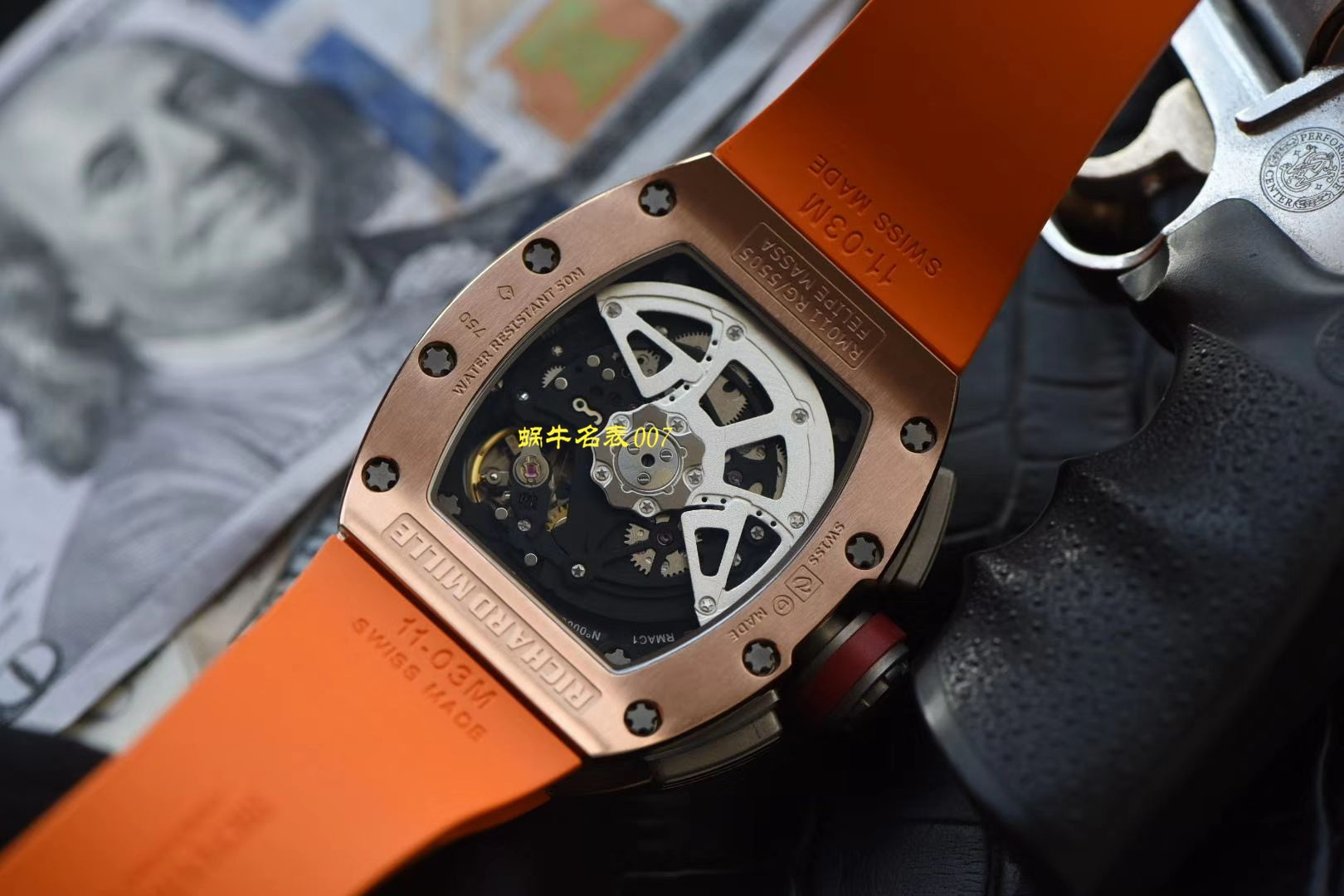 【 Video analysis 台湾KV Factory 官网】新品复刻手表玫瑰金 RICHARD MILLE RM011 wrist watch  / KVRM011jin