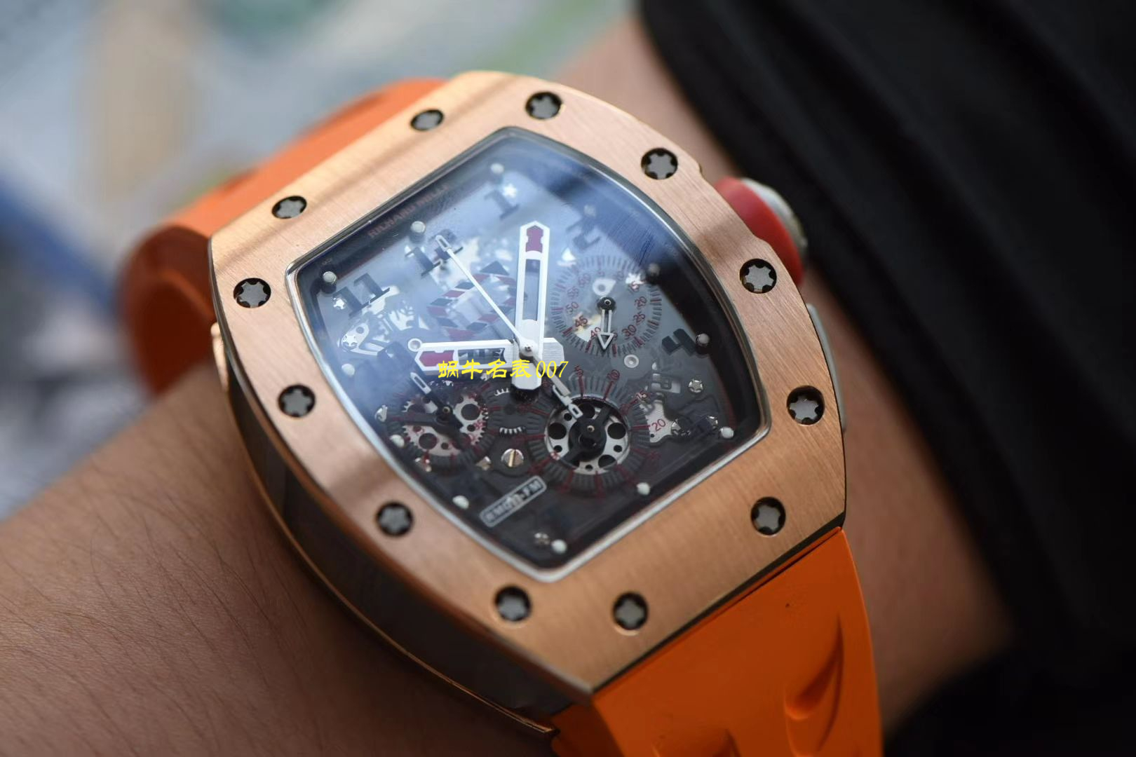 【 Video analysis 台湾KV Factory 官网】新品复刻手表玫瑰金 RICHARD MILLE RM011 wrist watch  / KVRM011jin