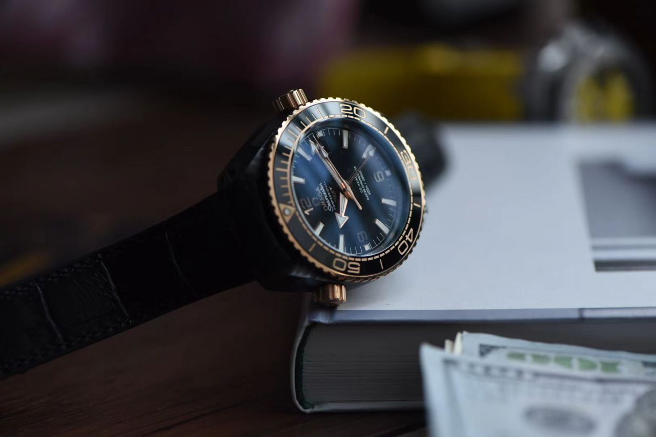 VS Factory OMEGA Seamaster 深海之黑全 Composite  top 复刻OMEGA手表215.63.46.22.01.001 wrist watch  / M609