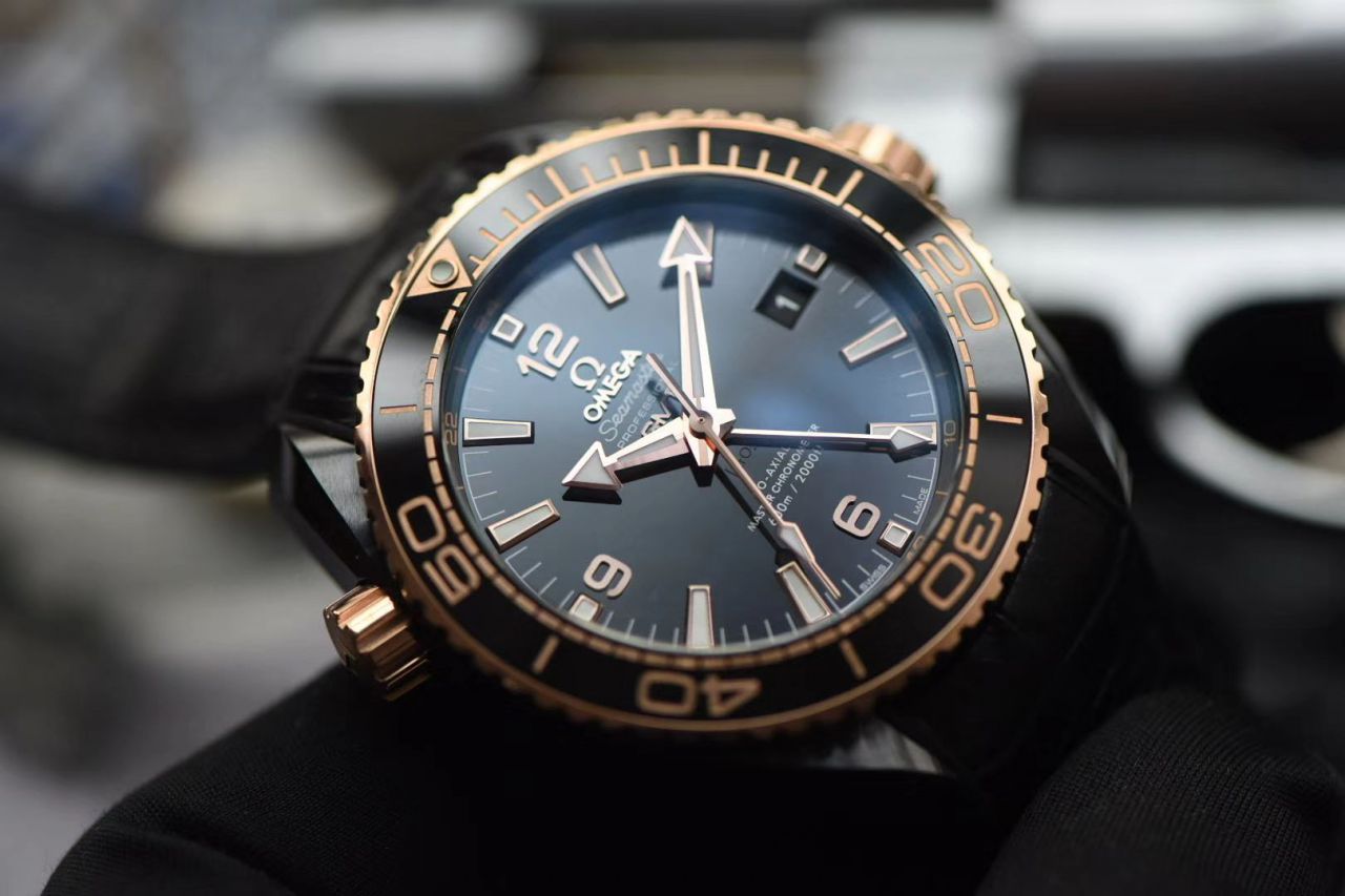 VS Factory OMEGA Seamaster 深海之黑全 Composite  top 复刻OMEGA手表215.63.46.22.01.001 wrist watch  / M609