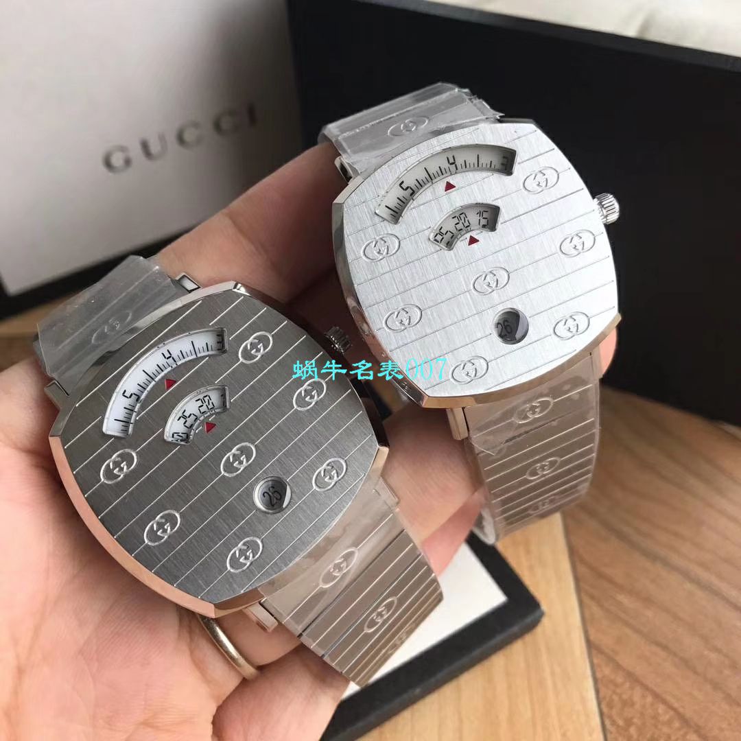 【渠道原单】original Gucci,‌古驰‌新款 Grip‌系列 wrist watch YA157403，YA157401手表 / GUCCIKK19