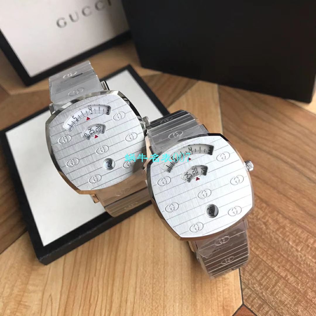 【渠道原单】original Gucci,‌古驰‌新款 Grip‌系列 wrist watch YA157403，YA157401手表 / GUCCIKK19