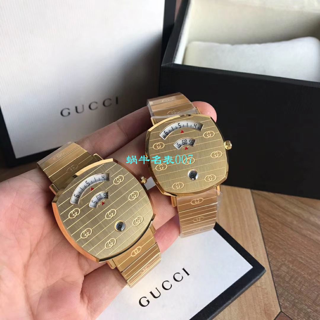 【渠道原单】original Gucci,‌古驰‌新款 Grip‌系列 wrist watch YA157403，YA157401手表 / GUCCIKK19